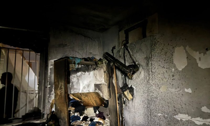 אם וילדיה נמלטו משריפה שפרצה בבית בביתר עילית