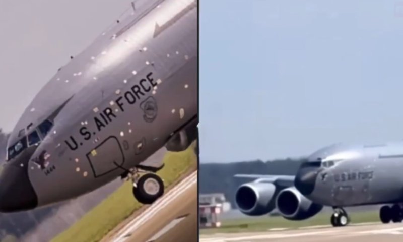 מטוס תדלוק אמריקאי שנפגע בתקיפה איראנית נחת בבריטניה לתיקונים