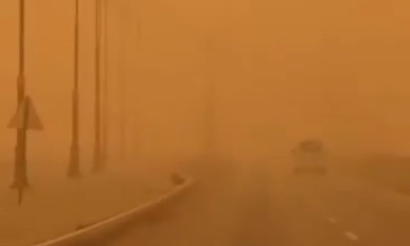 לא רק אצלינו: סופת האובך כיסתה את שמי המזרח התיכון &ndash; כך זה נראה