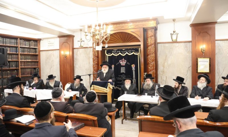 עצרת השלושים לאדמו"ר מהר"פ לובינסקי זצ"ל מלעלוב סנהדריה