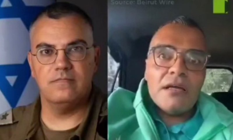 תיעוד ויראלי: הכפיל הלבנוני שנראה בדיוק כמו דובר צה"ל בערבית