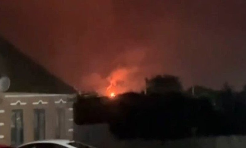 צפו: פגיעה אוקראינית במאגרי דלק מרכזיים