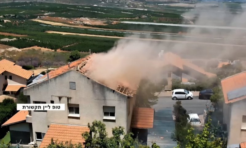 תיעוד דרמטי: רחפן של חיזבאללה מתפוצץ על הבית במטולה