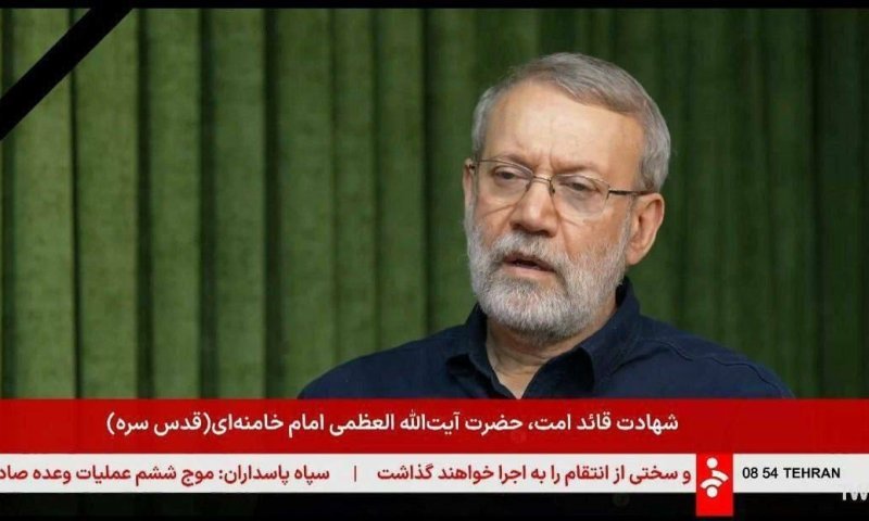 ללא פשרות: לאריג'אני תוקף את טראמפ ומבהיר שלא יתקיים מו"מ עם ארה"ב