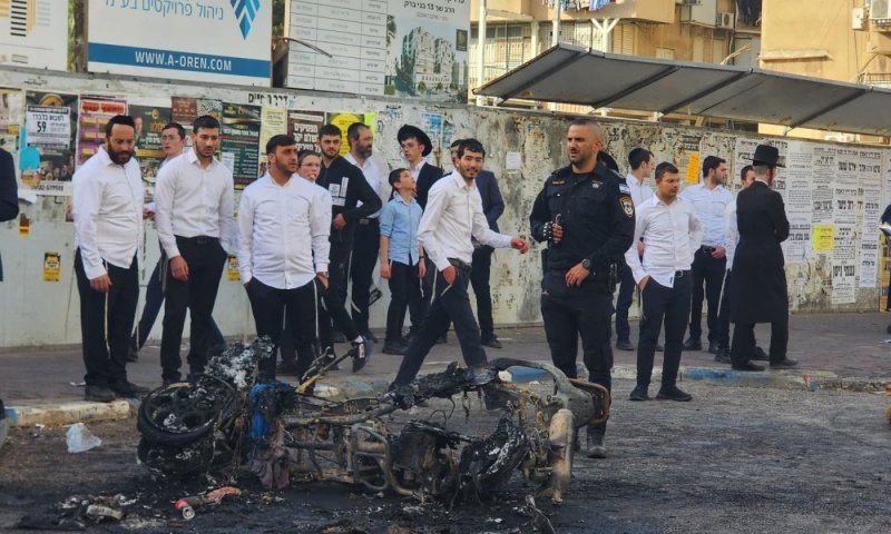 נער נוסף נעצר בחשד להפיכת הניידת בבני ברק