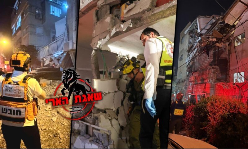 הירי מאיראן: הרס רב בבניין בבני ברק - 12 נפצעו, בהם 6 ילדים