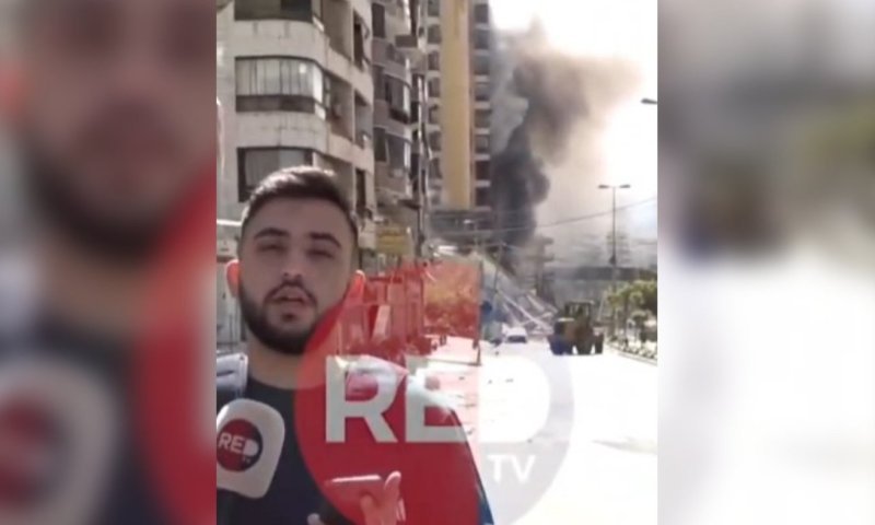 הכתב דיווח מהשטח והצליח לקלוט את רגע התקיפה