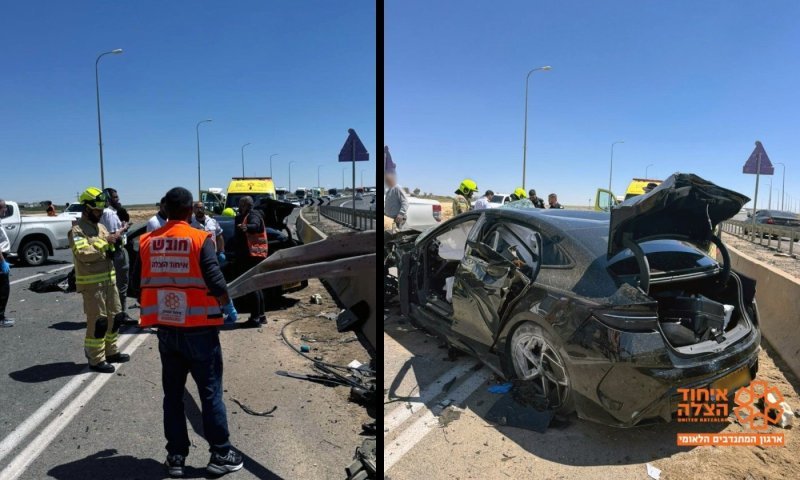 שוטר יס"מ נהרג בתאונה בנגב, שניים נפצעו באורח קשה ובינוני