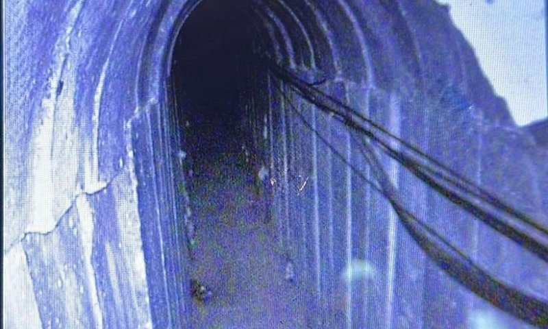 לאורך מאות מטרים: תיעוד מתוך המנהרה בצפון הרצועה