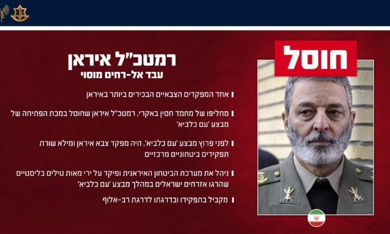 40 בכירים איראנים - בדקה: צמרת ההנהגה באיראן חוסלה