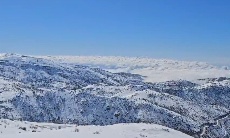 שלג כבד באתר החרמון: עשרות ס"מ נמדדו הבוקר