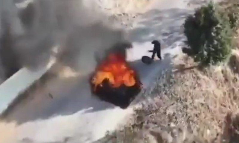 פלסטינים הציתו אש, איבדו שליטה - ואז האשימו את היהודים