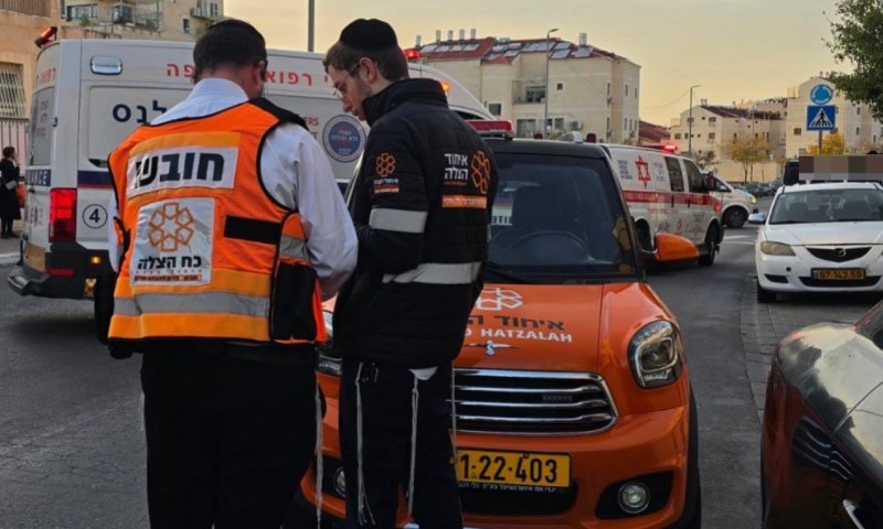 &rlm;ביתר עילית: הולך רגל נפצע בינוני מרכב חולף