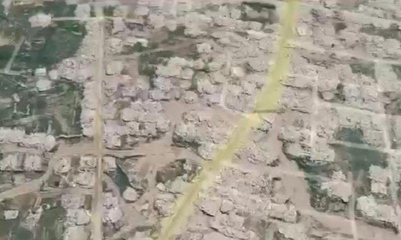 רפיח: הרס נרחב ברחבי העיר - מבנים בודדים נותרו על תילם
