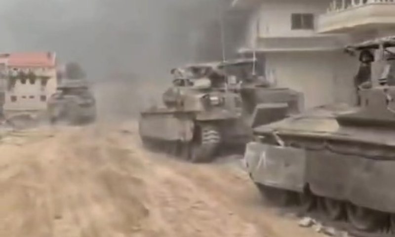 תיעוד מדרום לבנון: טנקי צה"ל פועלים סמוך לבינת ג'בייל