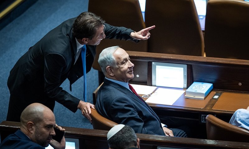 נתניהו וביסמוט בקרב בלימה: "אל תמהרו לפזר את הכנסת"