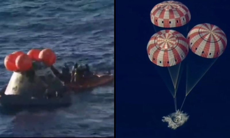 היסטוריה בחלל: צוות 'ארטמיס 2' נחת בשלום לאחר הקפת הירח