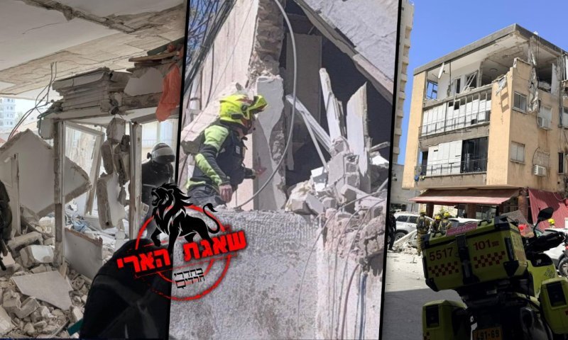 הרס רב במרכז: כ-30 זירות נפילה, פצוע בינוני ושניים קל
