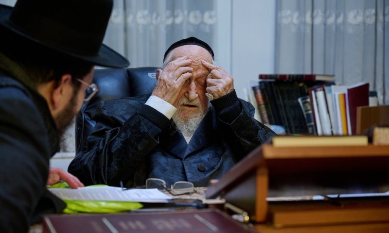 כך היה נראה הראיון האחרון של ראש הישיבה בן ה-104