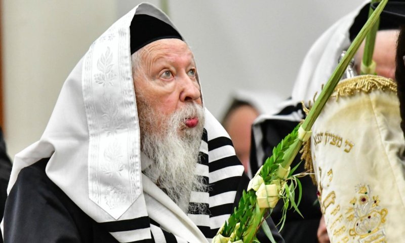 התרגשות גדולה בחסידות גור: האדמו"ר יצא לתפילה בהושענא רבה