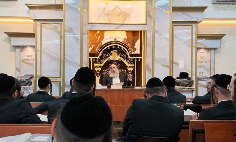 "אשרי עין ראתה": הגר"א גרבוז הרעיד את היכל ישיבת צאנז בחיפה