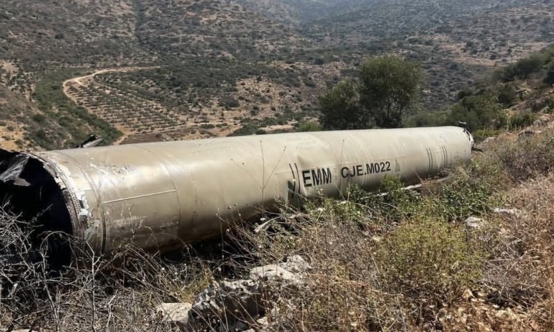 נס בבנימין: רסיס טיל ענק נפל בסמוך לילד בחווה חקלאית