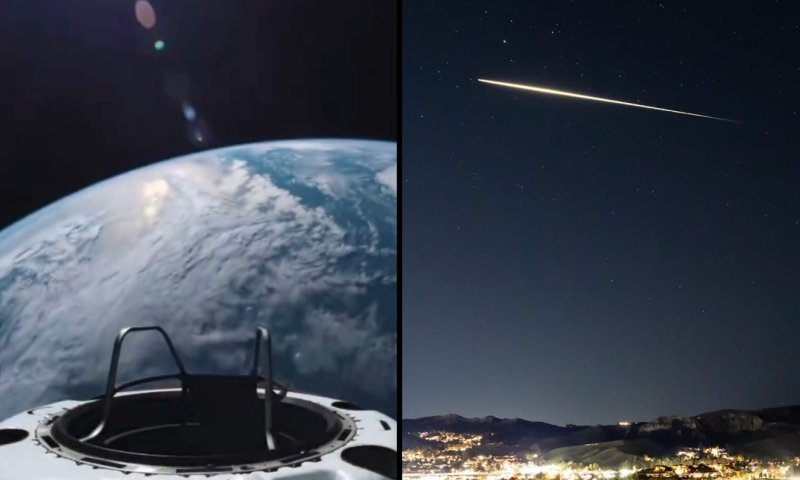 אילון מאסק שיתף: המצלמות החיצוניות של SpaceX תיעדו את הכניסה לאטמוספירה