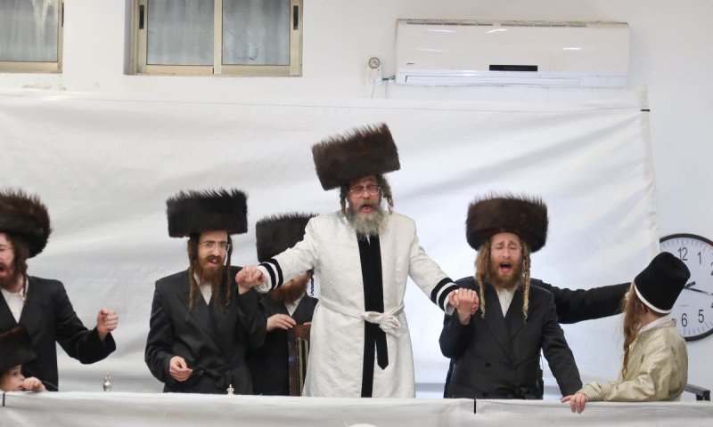 הפורים הראשון במחיצת האדמו"ר מקרעטשניף סיגעט