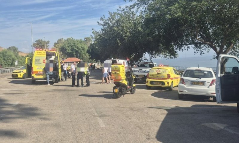 אירוע חריג בכינרת: ארבעה בחורי ישיבה נפגעו מפיצוץ גזייה