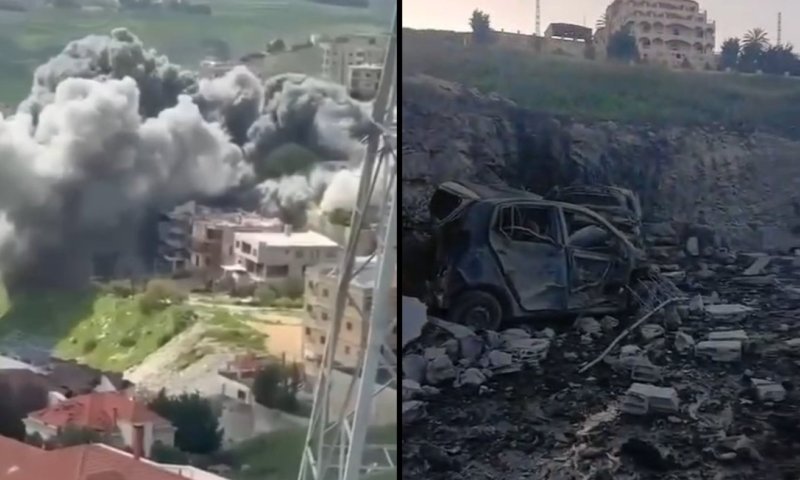 תיעודים מההרס הרב והתקיפות של צה"ל בלבנון 