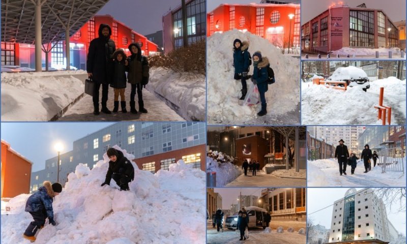 הקהילה היהודית מתמודדת עם השלגים הרבים 