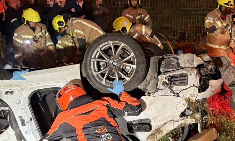 שני הרוגים בתאונת דרכים קשה בכביש 6 - "רכב מרוסק והפוך על הגג"