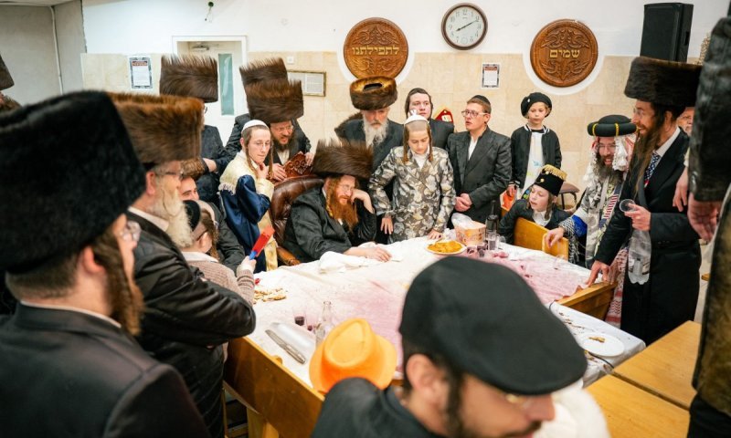 בקאליב חגגו פורים בשילוב שמחת הברית לבן המשב"ק המסור